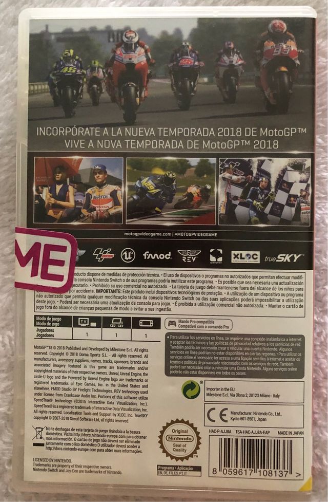 MotoGP 18 Nintendo Switch