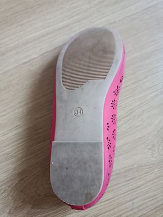 Manoletinas niña rojas -talla 34