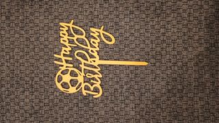 Cake topper Happy Birthday Calcio.