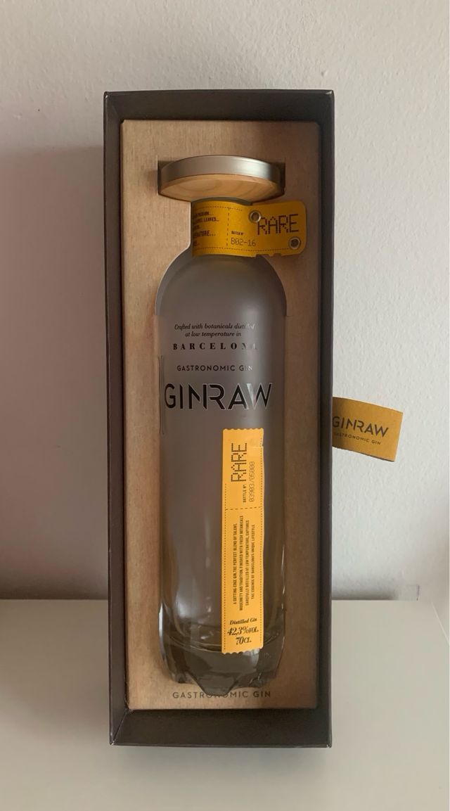 GINRAW Gastronomic Gin (Botella vacía)