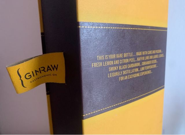 GINRAW Gastronomic Gin (Botella vacía)