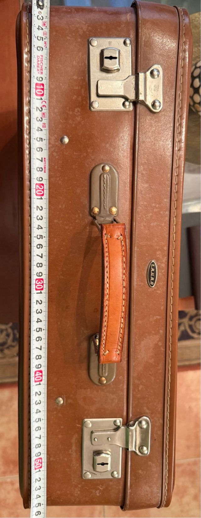 Maleta vintage Tauro cuero años 60