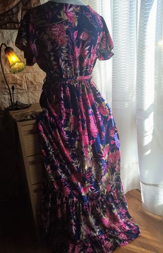Made in India talla 38 a 42 vestido de seda