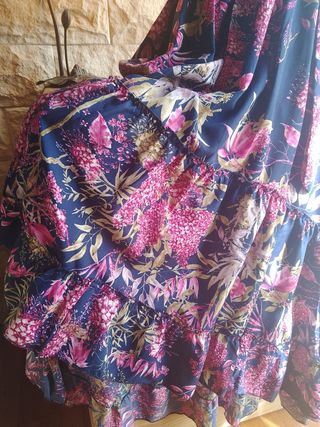 Made in India talla 38 a 42 vestido de seda
