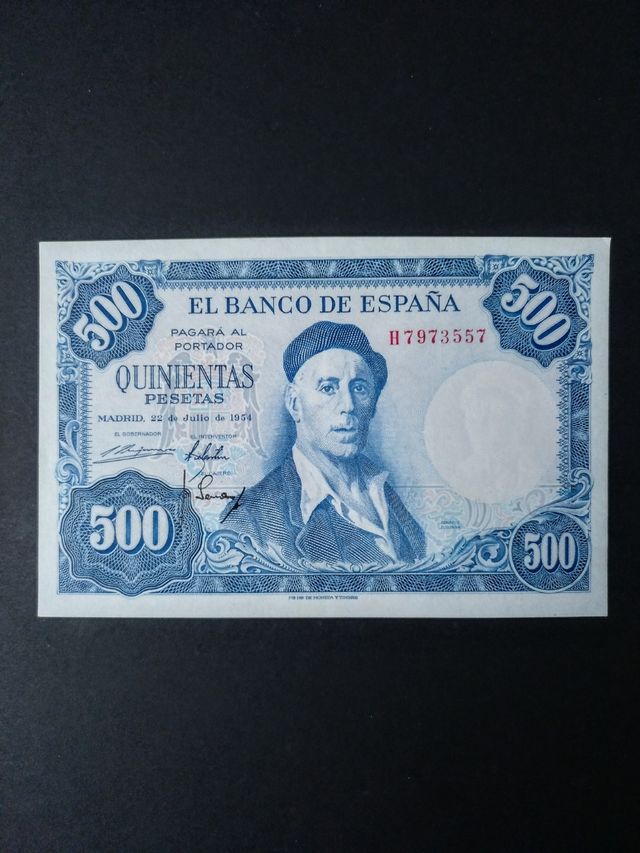 Billete 500 Pesetas  1954.