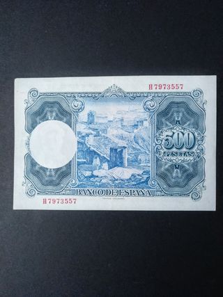 Billete 500 Pesetas  1954.