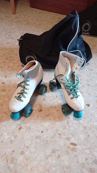 Patines Oxelo 4 ruedas Blancos