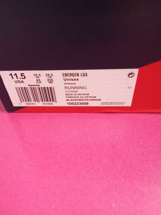Zapatillas Reebok negras y naranja hombre  rejilla