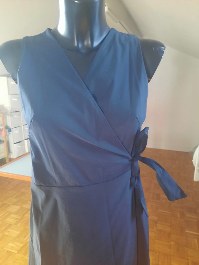 Vestito a portafoglio Sei di Cuori blu tg S, nuovo