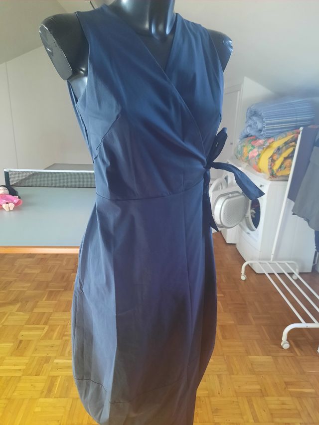 Vestito a portafoglio Sei di Cuori blu tg S, nuovo