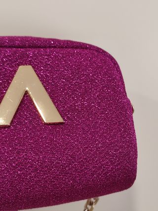 Bolso bandolera rosa glitter de it's lava