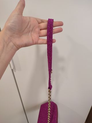 Bolso bandolera rosa glitter de it's lava