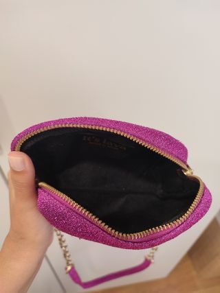 Bolso bandolera rosa glitter de it's lava