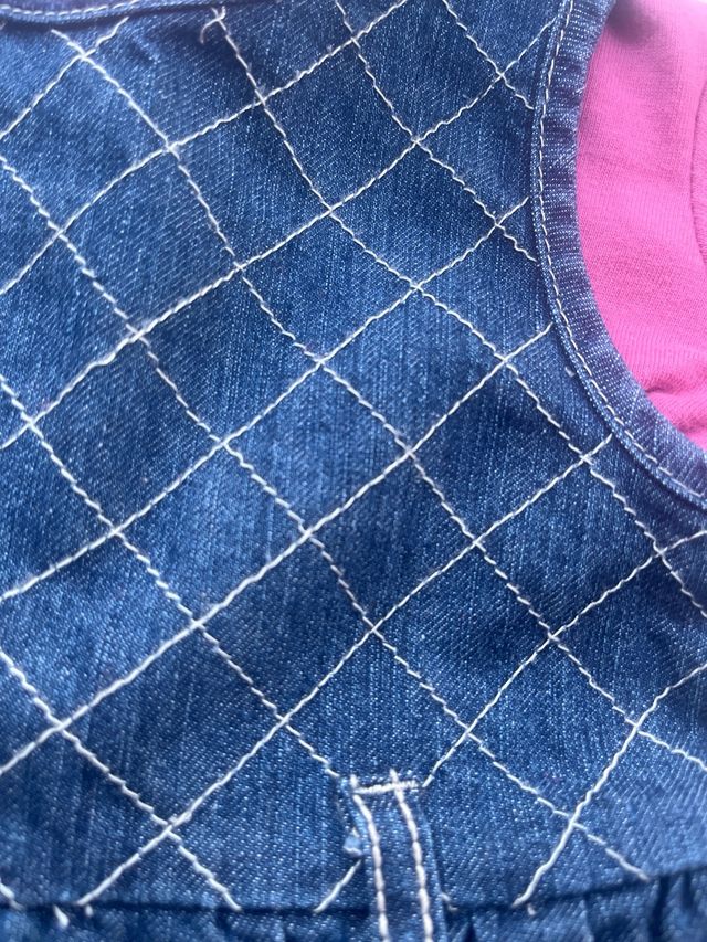 Vestido vaquero niña recién nacida