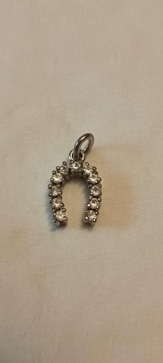 Colgante herradura plata