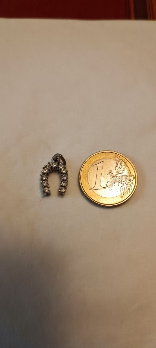 Colgante herradura plata