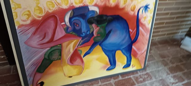 Cuadro Moderno toro torero