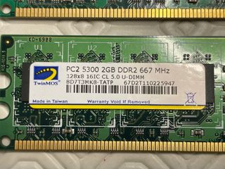 RAM 2GB DDR2 DIMM 4x - Various brands