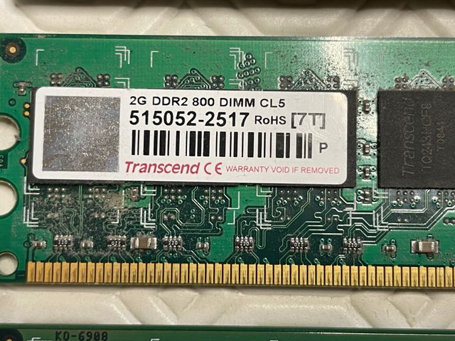 RAM 2GB DDR2 DIMM 4x - Various brands