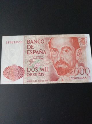  2000 pesetas de 1980.