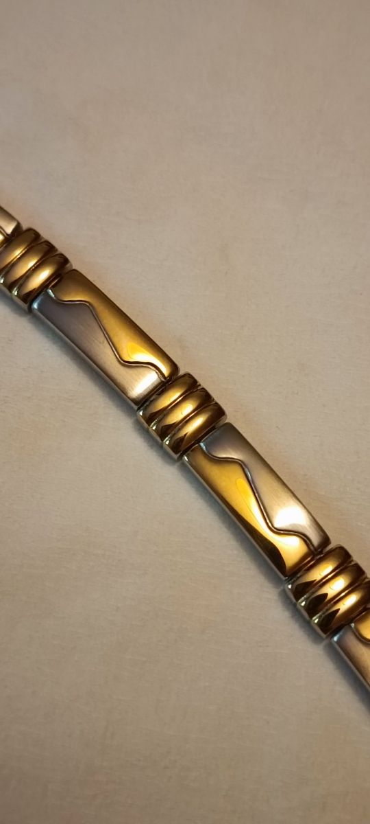 Pulsera plata-oro bicolor
