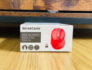 Ratón Inalámbrico Ergonomico Rojo - NUEVO