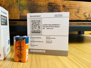 Ratón Inalámbrico Ergonomico Rojo - NUEVO