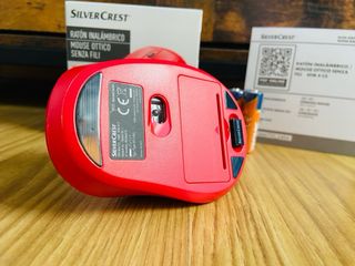Ratón Inalámbrico Ergonomico Rojo - NUEVO
