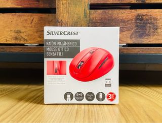 Ratón Inalámbrico Ergonomico Rojo - NUEVO