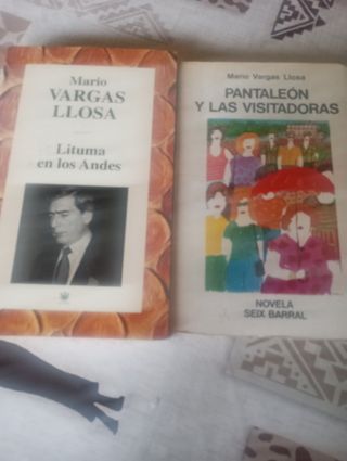 Lote 2 libros Mario Vargas llosa 