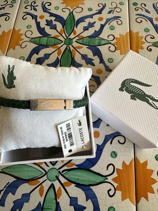 Bracciale Lacoste pelle verde