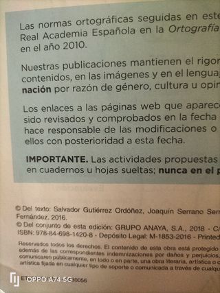 Lengua y Literatura 2 E.S.O ANAYA 
TEMAS 1/12 