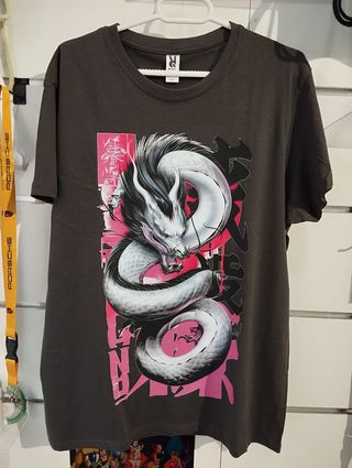 Camiseta Roly dragón gris M