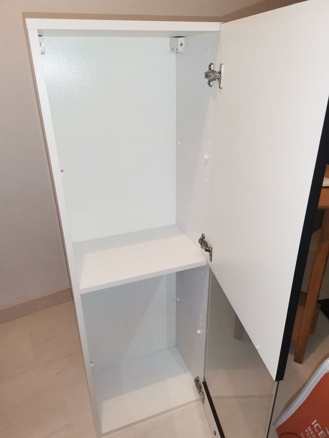 Estantería cristal negra - transparente