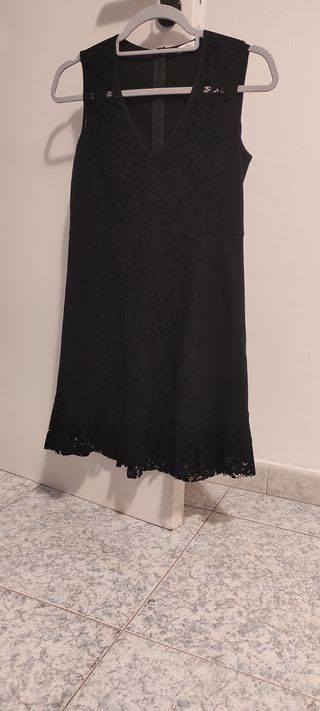 Vestito nero pizzo