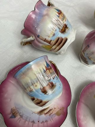 Juego de té antiguo porcelana