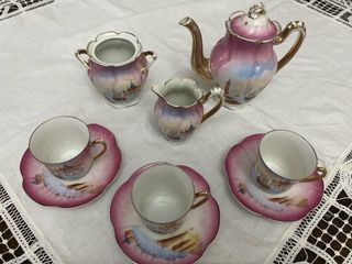 Juego de té antiguo porcelana