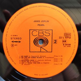 LP 1971 🇳🇱 JANIS JOPLIN - PEARL