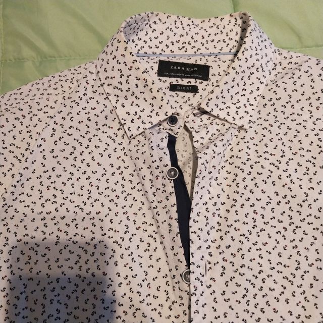 Camisa Zara Hombre T-42 estampada
