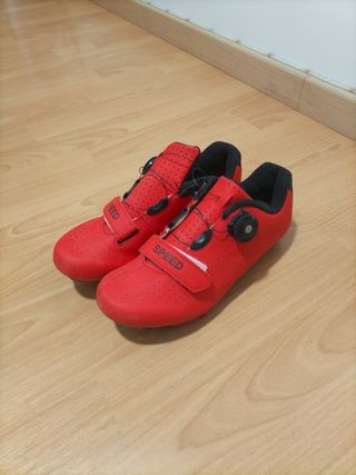 Zapatillas ciclismo rojas talla 39