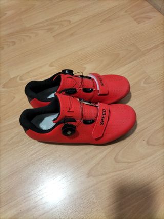 Zapatillas ciclismo rojas talla 39