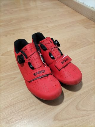 Zapatillas ciclismo rojas talla 39