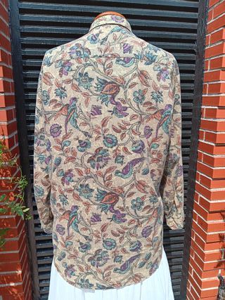 Camisa algodón flores - manga Larga