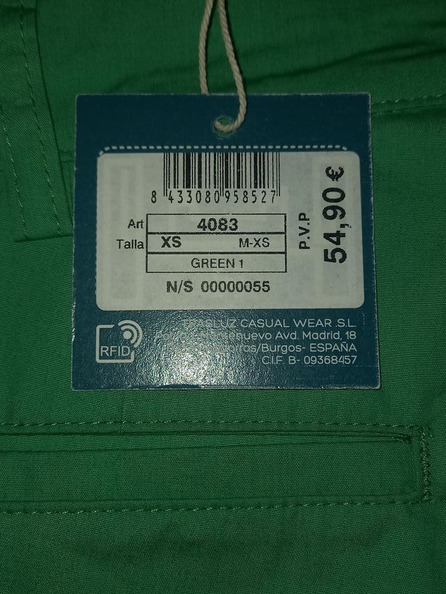 Pantalón corto reversibles verde-rosa