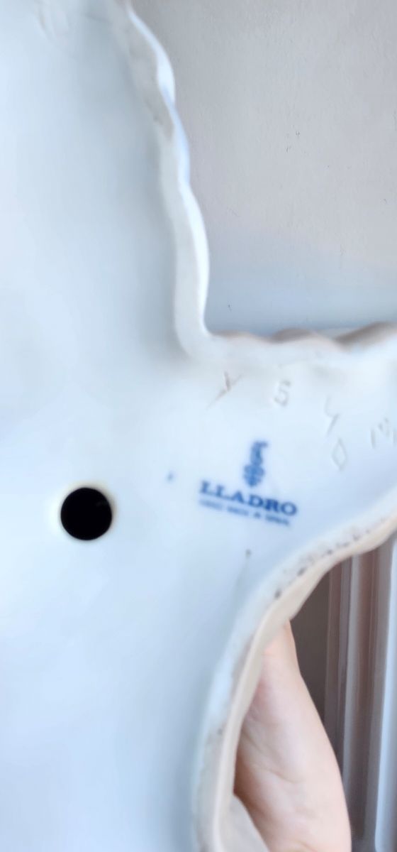 Figura Geisha Lladró porcelana blanca