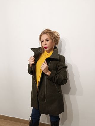 Abrigo verde militar - Talla m