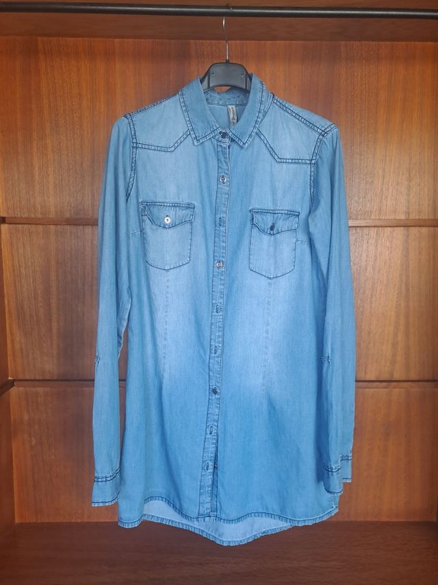 Camisa Jeans Azul - Tam. M