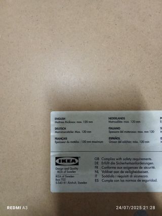 Cuna bebé Ikea - Blanca