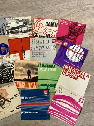 40 dischi vinili 45 giri anni '60 canti popolari,