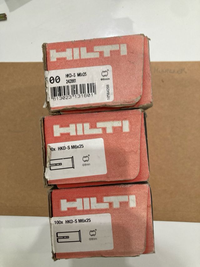 Tacos metálicos 6mm (3 cajas)